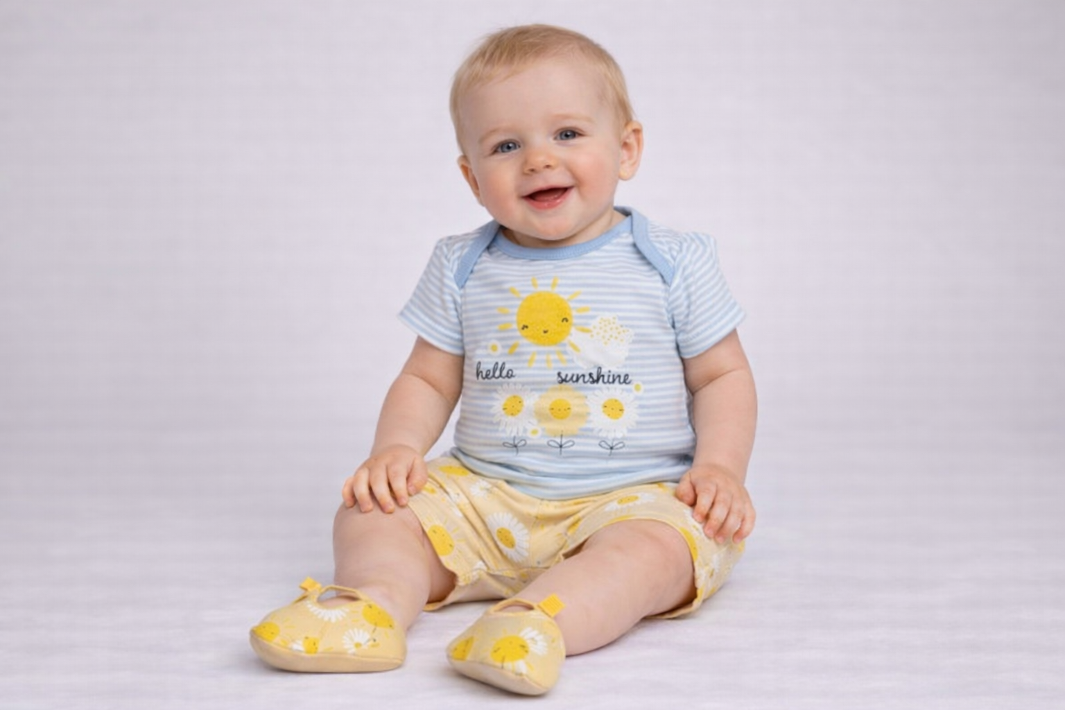 Sunshine Set & Shoes – by Lily & Jack (3–6 Months) LAST ONE ‼️