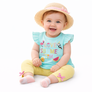 Love Summer 2-Piece Set – by Baby Town (3–6 Months)