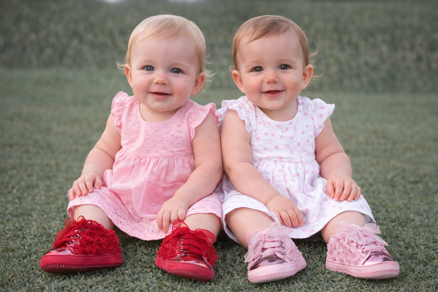Organza Gripper Sole Trainers by Soft Touch (3-6 Months)