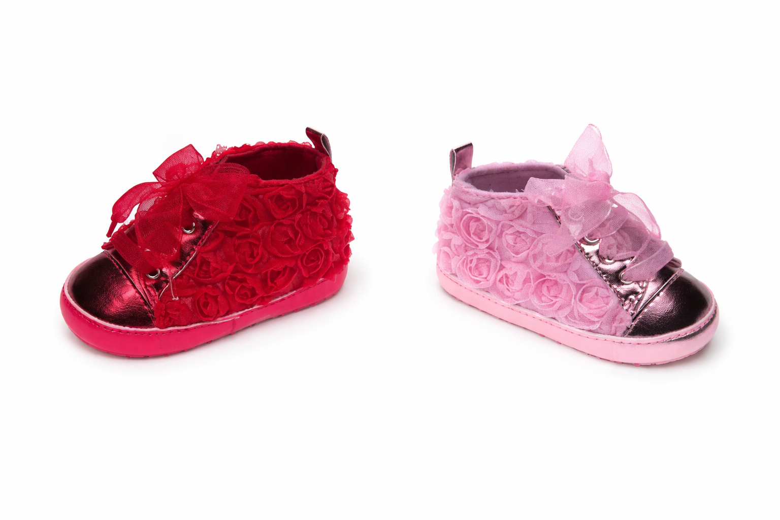 Organza Gripper Sole Trainers by Soft Touch (3-6 Months) - Image 2