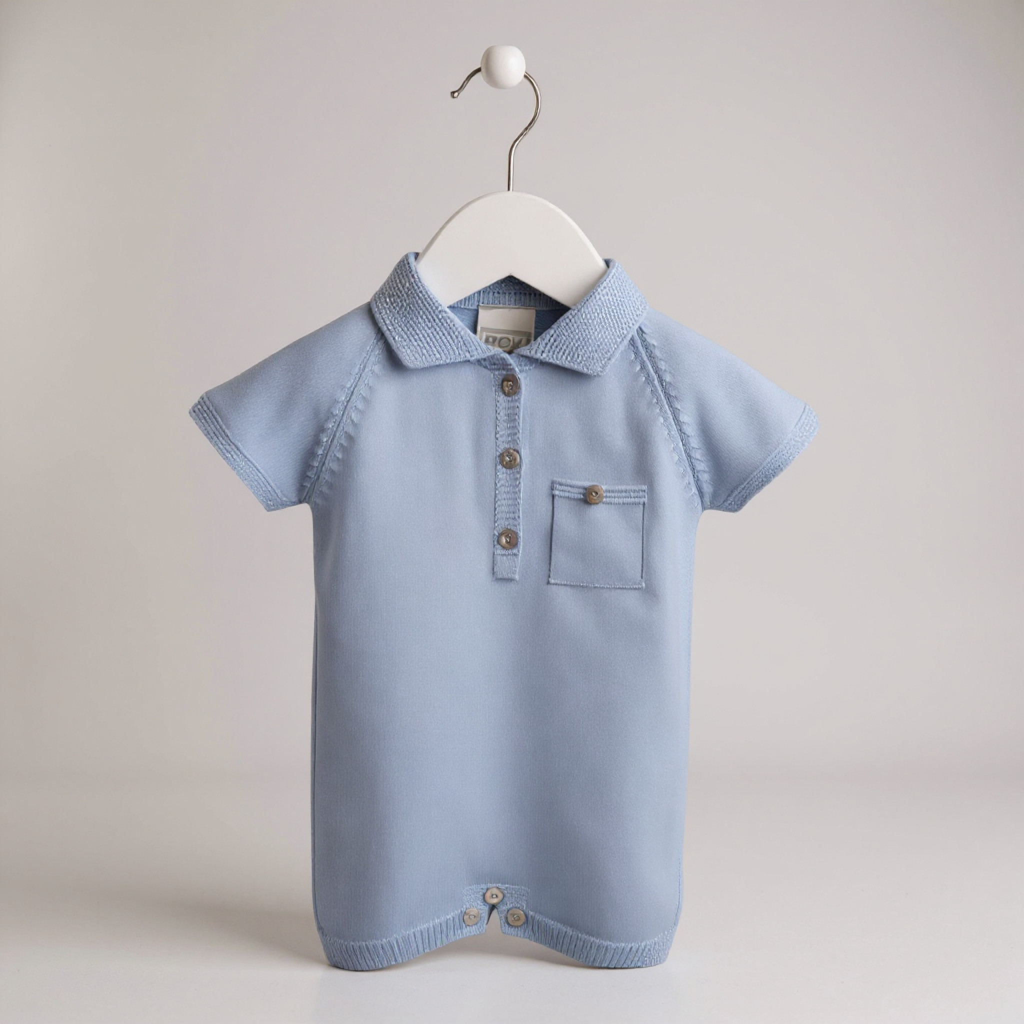 Bradley Sky Pocket Romper – by Pex (0–9 months) - Image 2