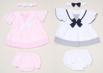 Sailor Bow Dress Set – by Rock-a-Bye Boutique (0–24 Months) - Image 2