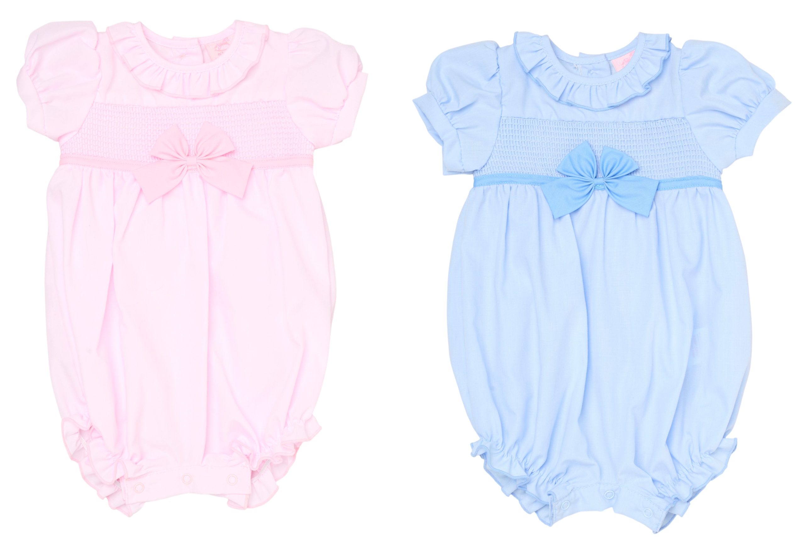 Bow and Smocked Romper – by Rock-a-Bye Boutique (0–6 months) - Image 2