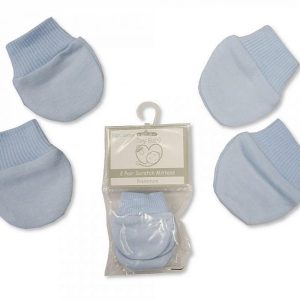 Premature Sky 2-Pack Scratch Mitts – by Tiny Baby