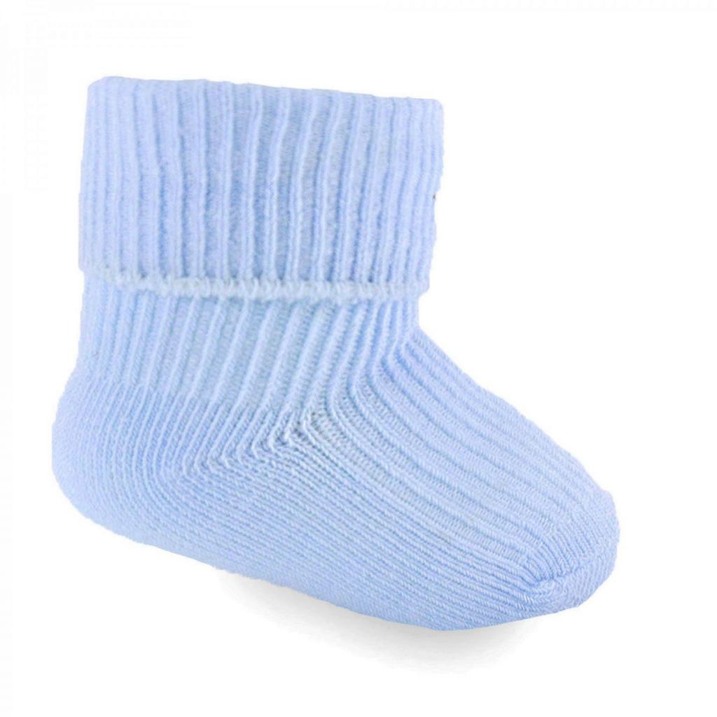 Blue 2-Pair Premature Infant Sock Set – by Soft Touch (Tiny Baby) - Image 2
