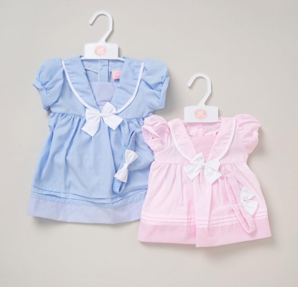 Sailor Style Dress Set – by Rock-a-Bye Boutique (0–24 Months) - Image 3