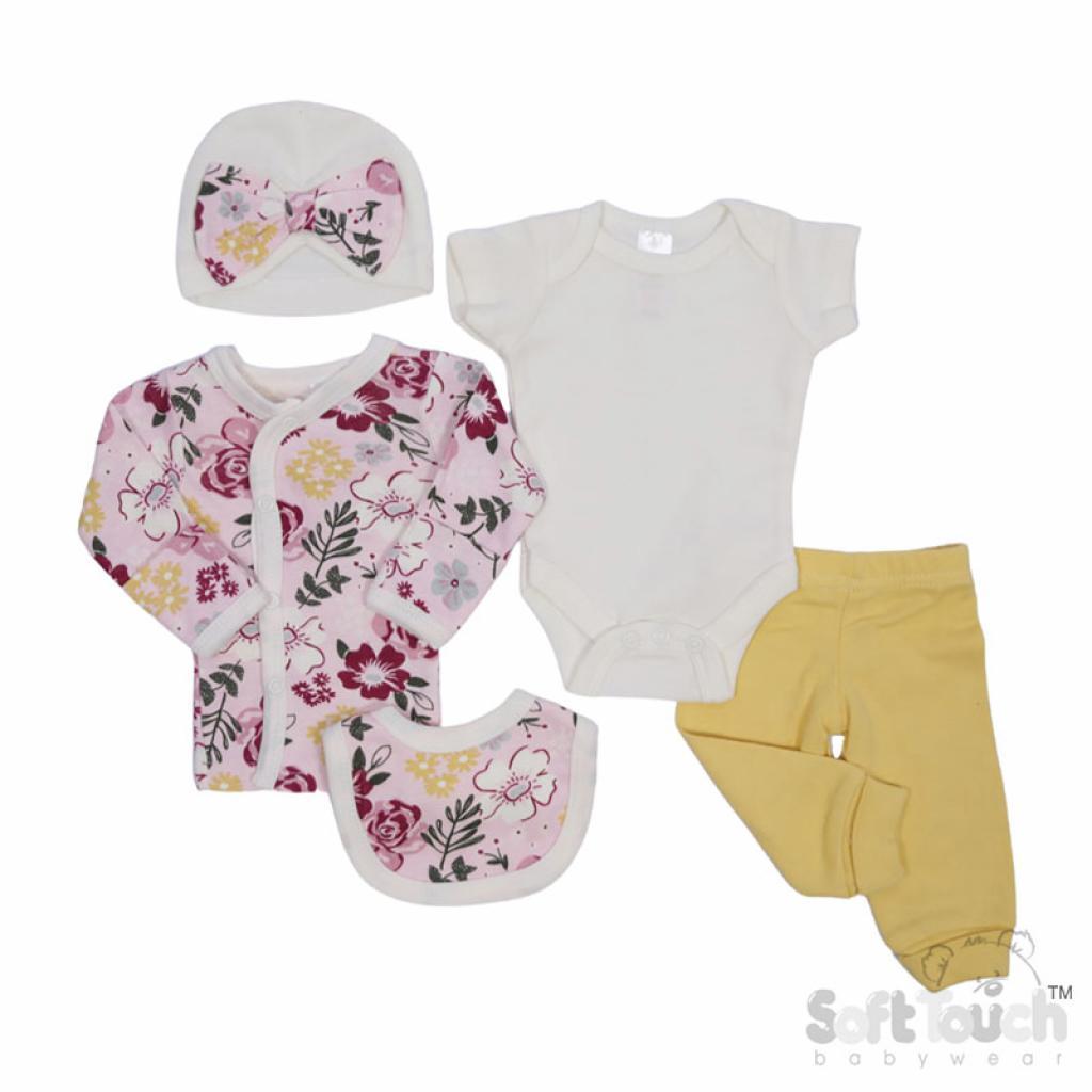Floral 5-Piece Set – by Soft Touch (Tiny Baby) - Image 2