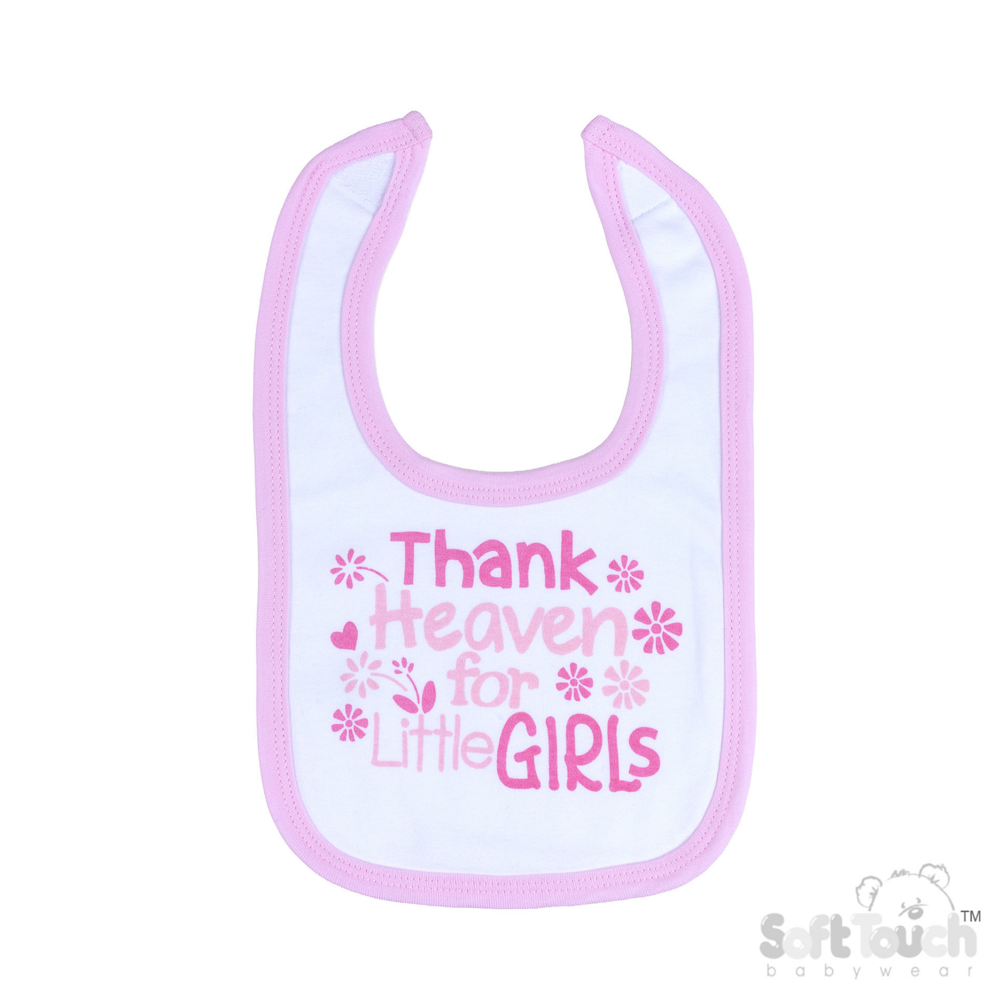 Thank Heaven for Little Girls Bib – by Soft Touch - Image 2