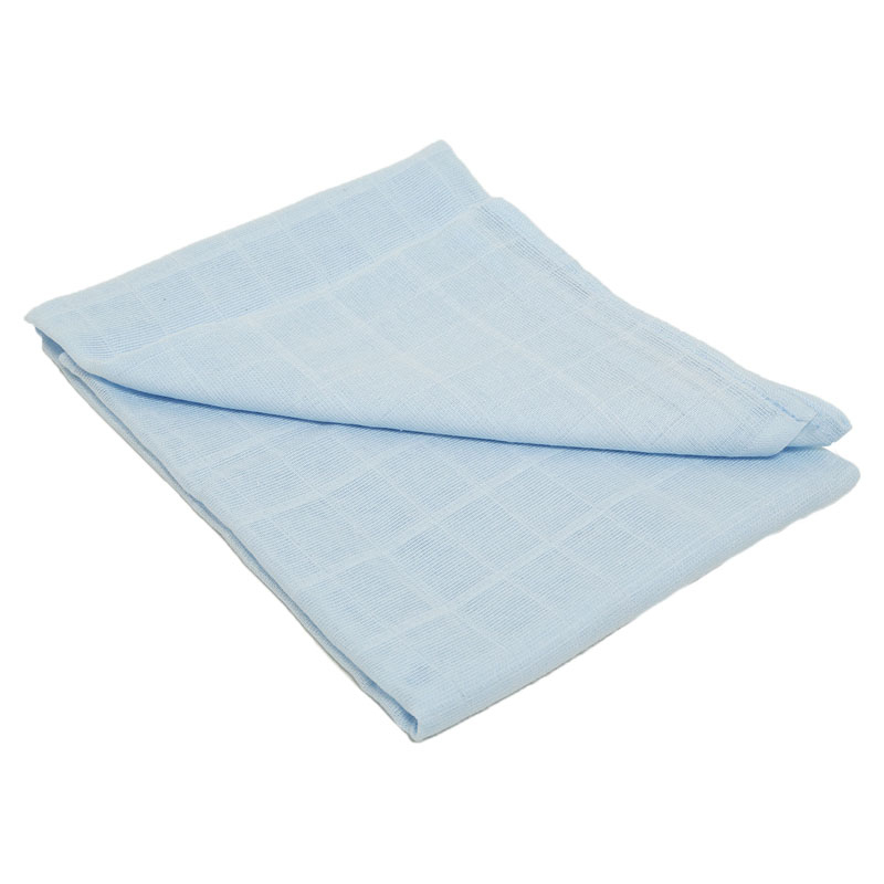 Baby Soft Cotton Muslin Square – Sky (70 x 70cm) – by Soft Touch