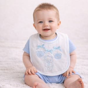 Teddies Embroidered Bib (One Size) – by Soft Touch
