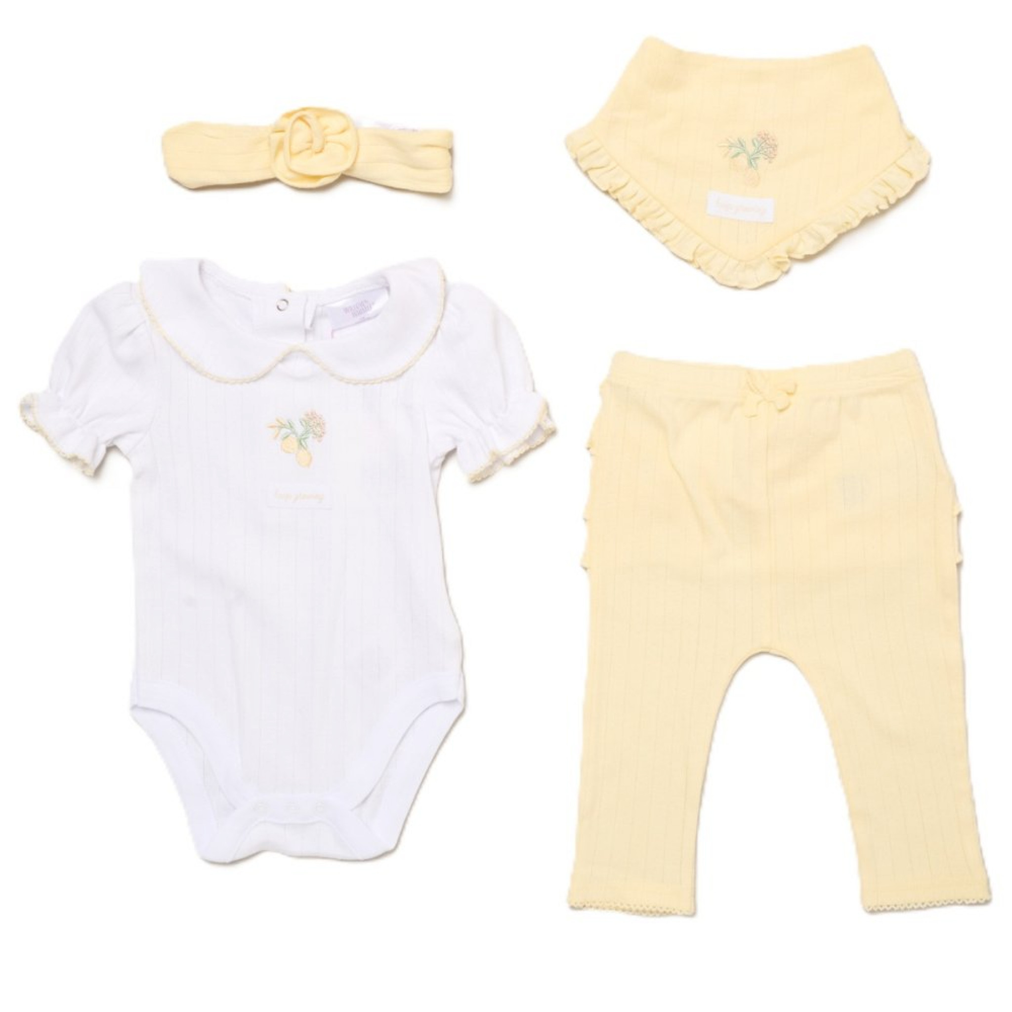 Ribbed 4-Piece Outfit – by Willow & Whistle (0–9 Months) - Image 2