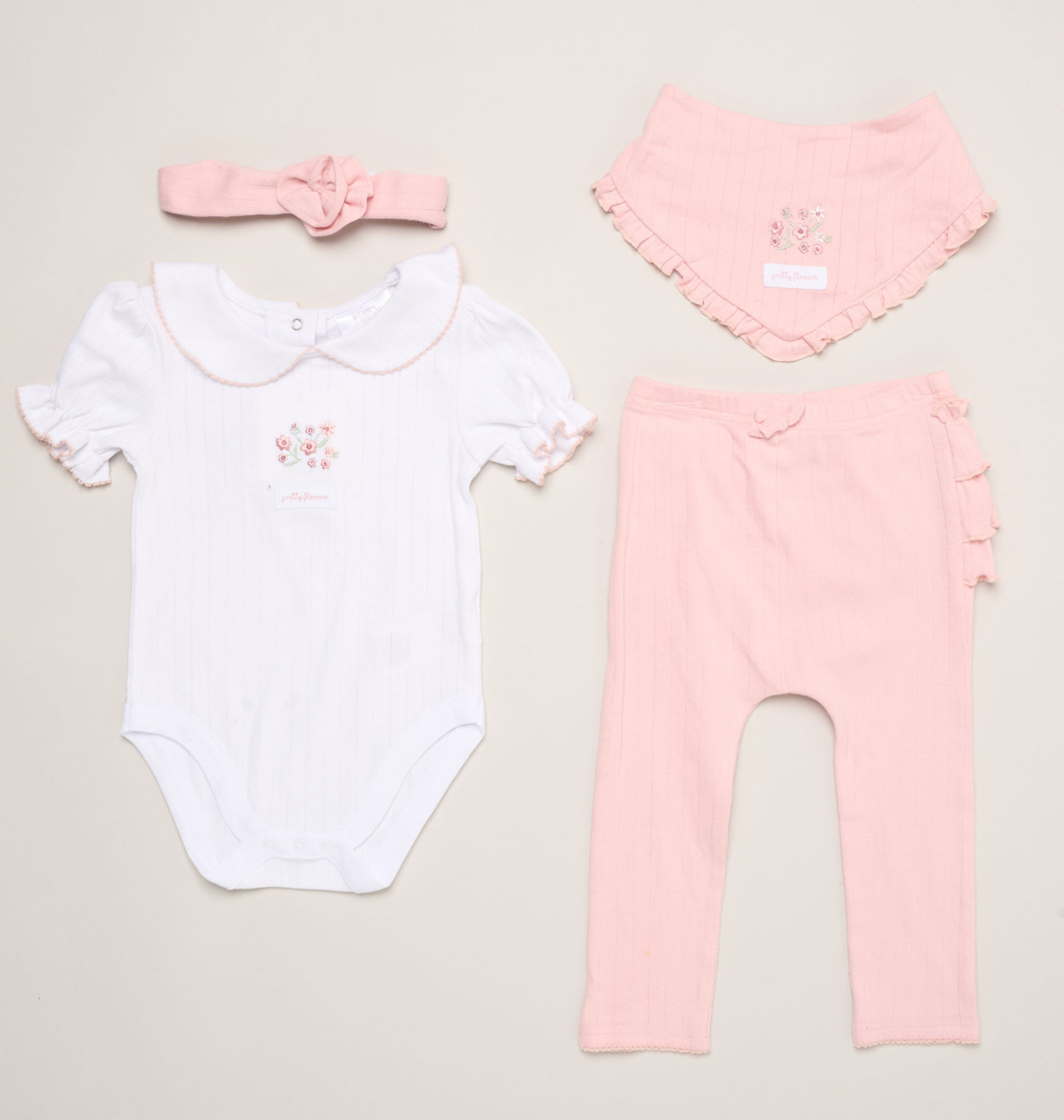 Ribbed 4-Piece Outfit – by Willow & Whistle (0–9 Months) - Image 13