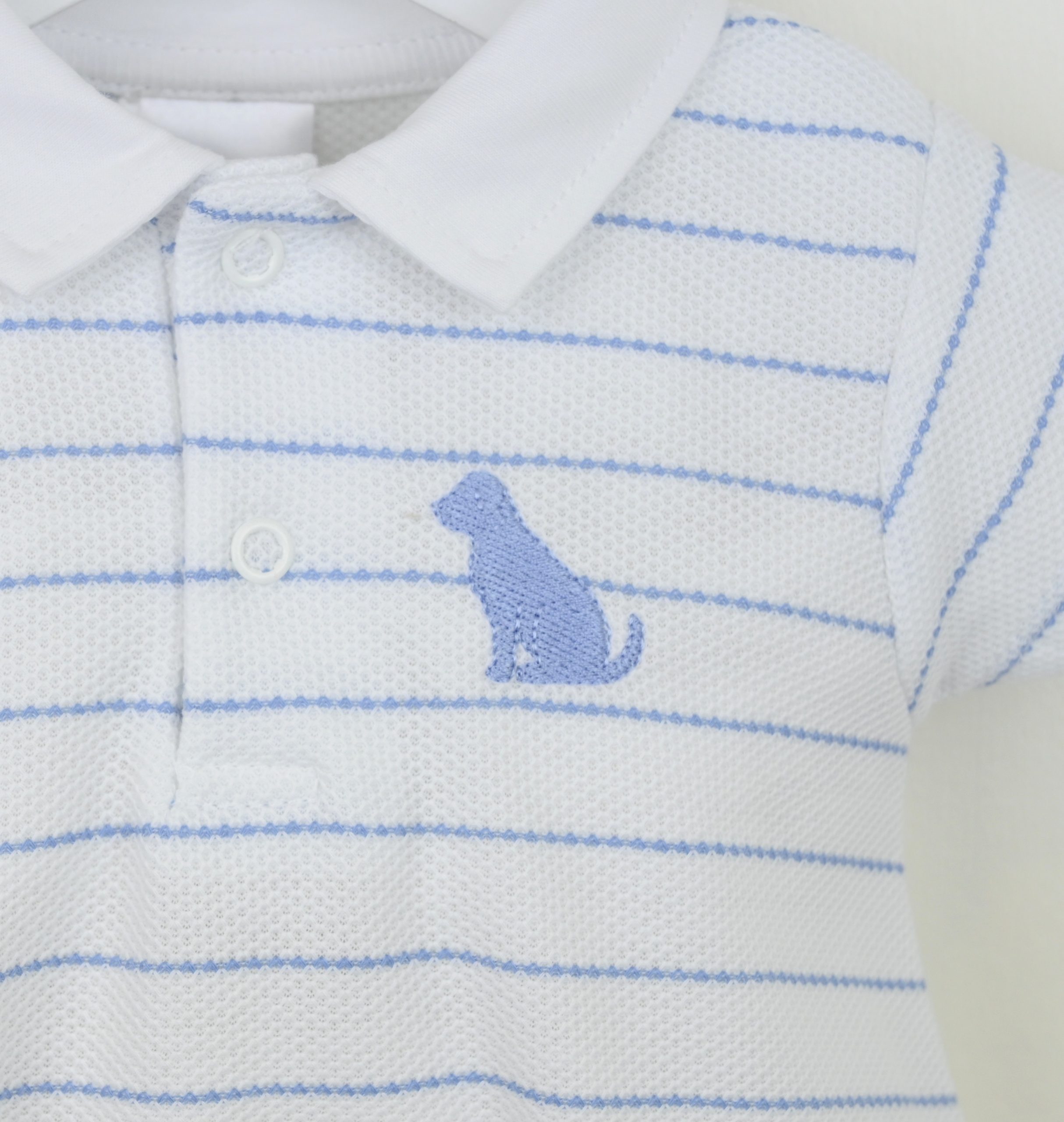 Benji Dog Striped Romper – by Pex (Newborn & 3-6 months) - Image 3