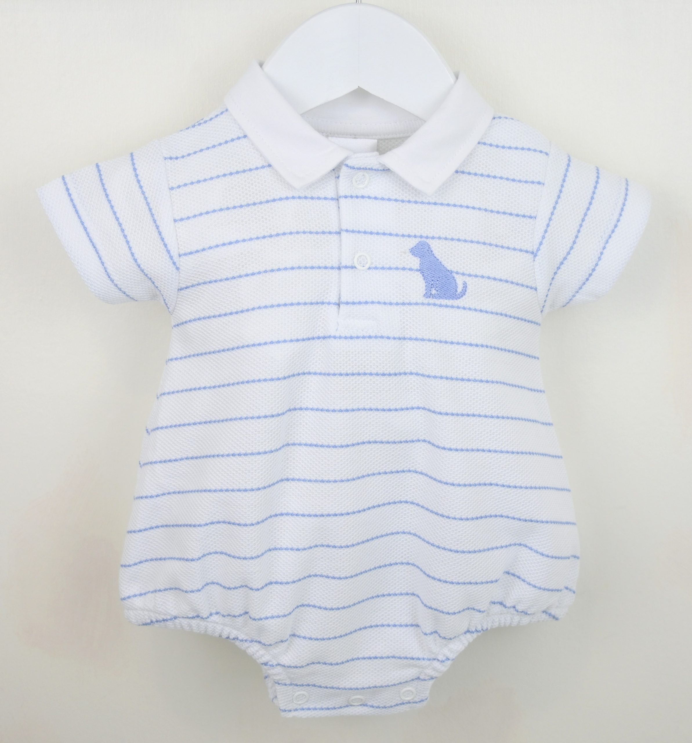 Benji Dog Striped Romper – by Pex (Newborn & 3-6 months) - Image 4