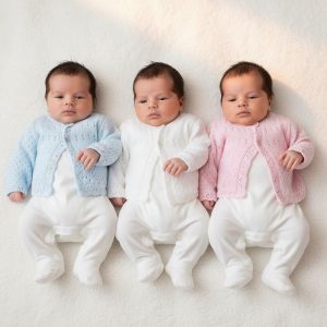 Low Birth Weight Fancy Knit Cardigan – by Early Arrival (3–8 lbs)