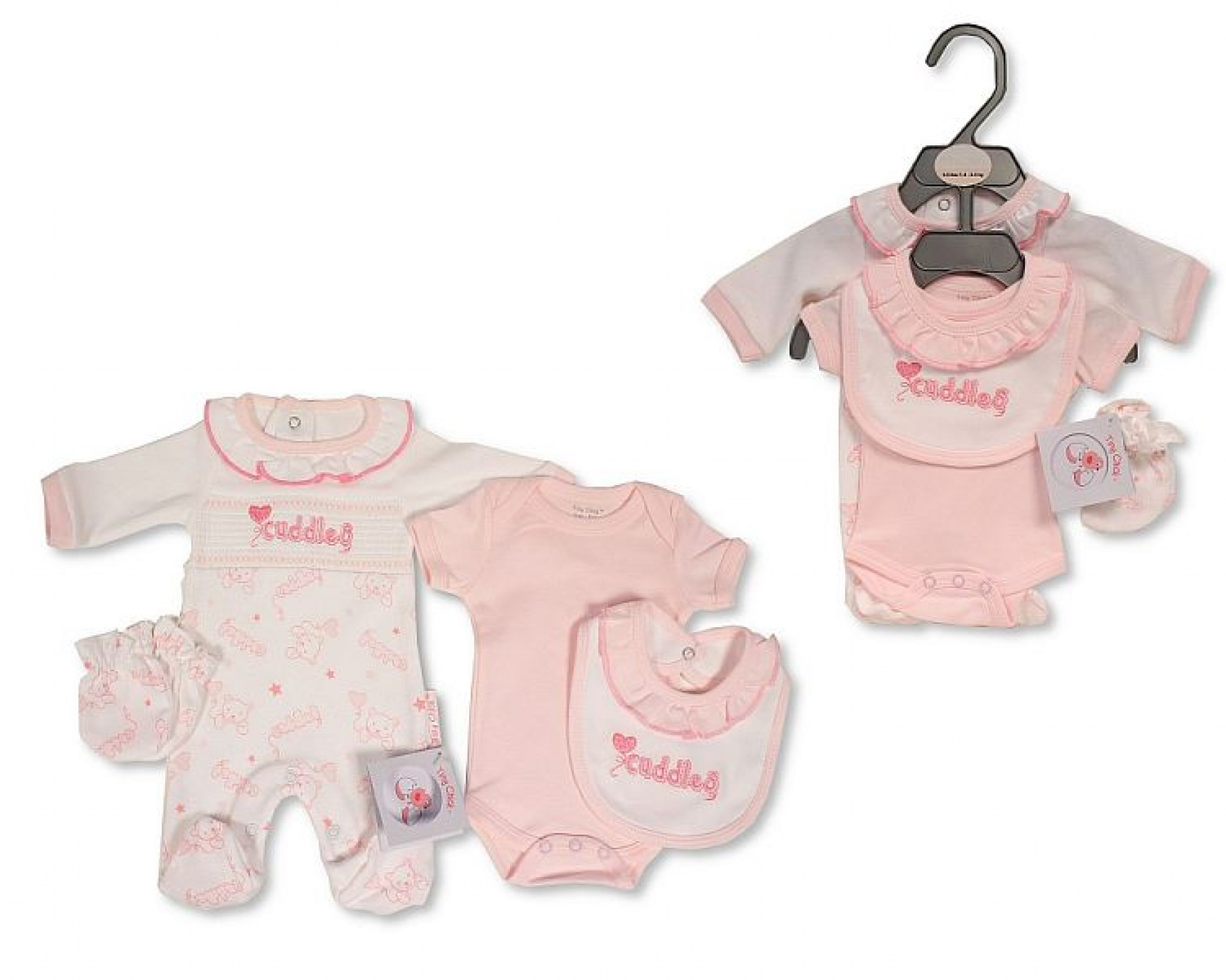 Smocked “Cuddles” 4 Piece Gift Set – by Tiny Chick (3–5 lbs) - Image 2