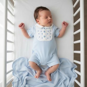 Stars Romper – by Tiny Chick (5-8 lbs)