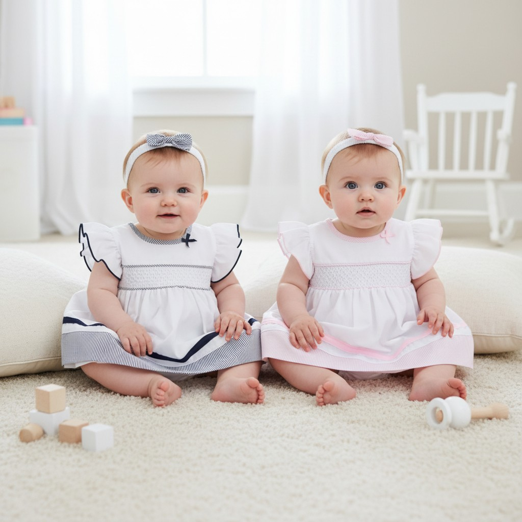 Smocked Dress Set – by Rock-a-Bye Boutique (0–9 Months)