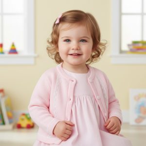 Martha Pink Lace Cardigan – by Pex (Newborn) LAST ONE‼️