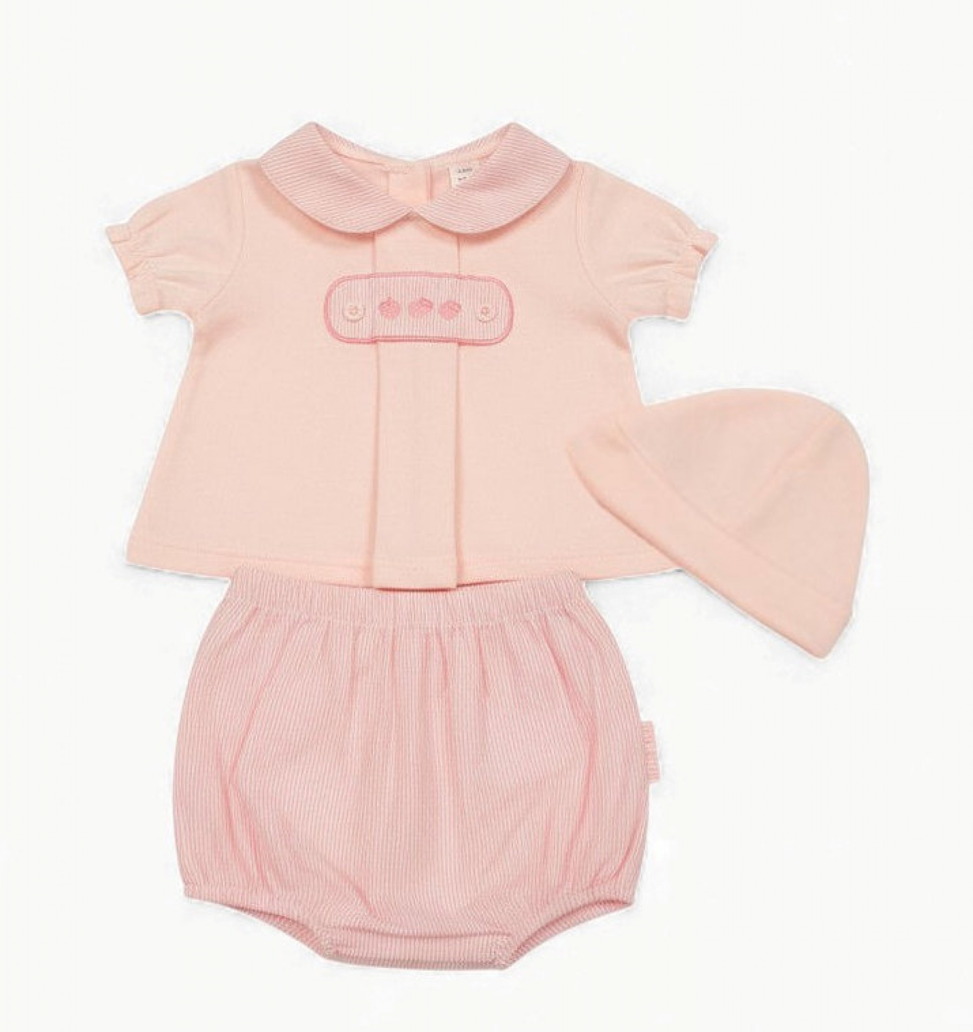 Striped “Cherries” Two Piece Set – by My Little Chick (Newborn–6 Months) - Image 2