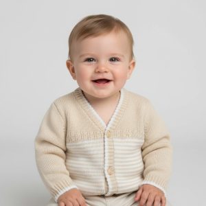 Natural Marshall Cardigan – by Pex (Newborn–3 Months)