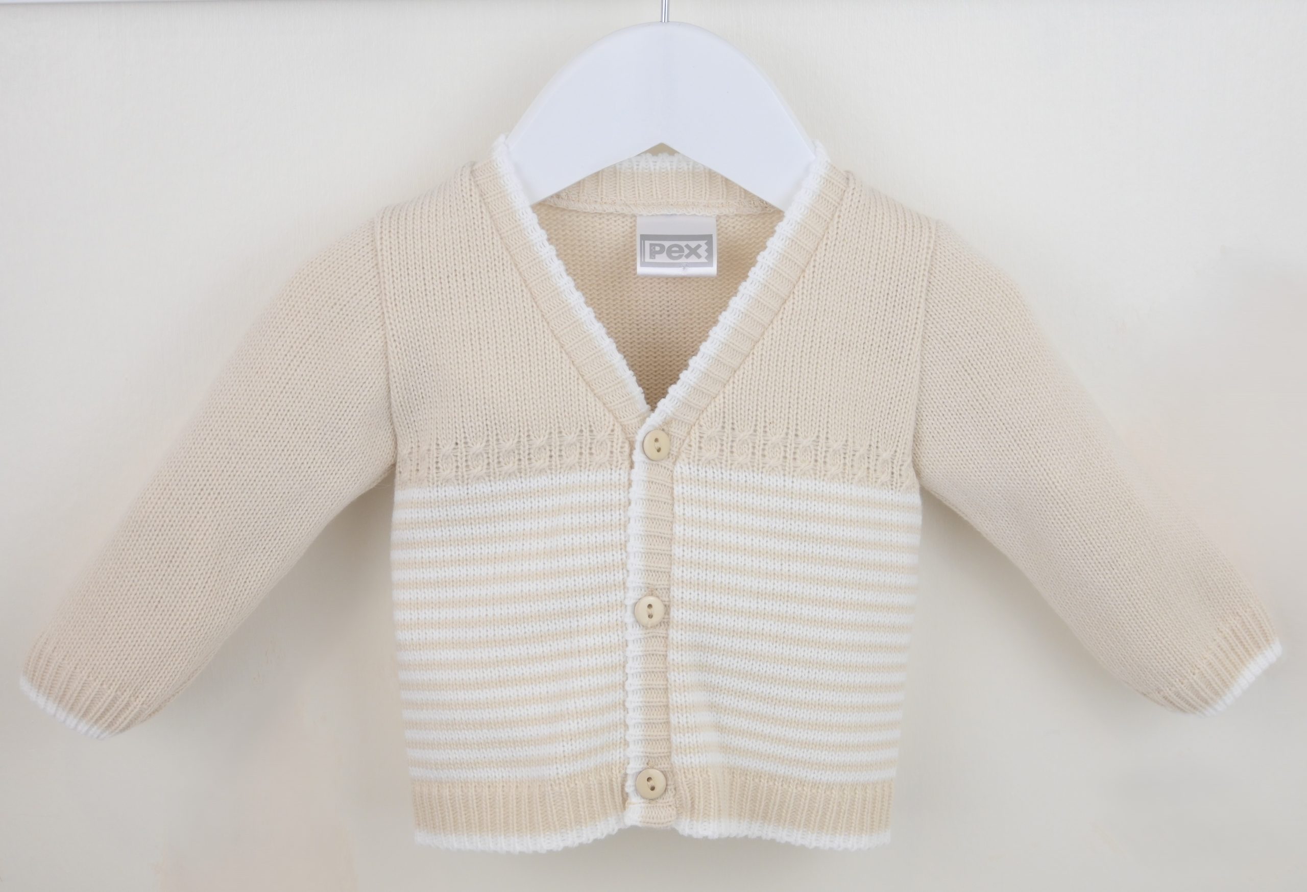 Natural Marshall Cardigan – by Pex (Newborn–3 Months) - Image 2