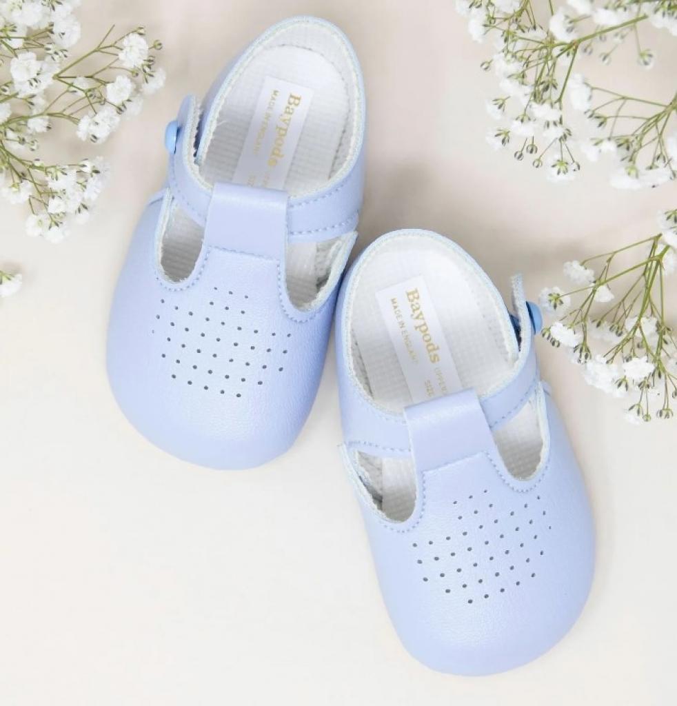 Sky Blue Pre-Walker Shoe – by Bay Pod / Early Days (0–24 Months)