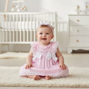 Lace and Bows Dress Set – by Rock-a-Bye Boutique (9–18 Months)