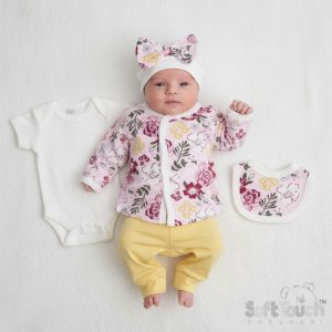 Floral 5-Piece Set – by Soft Touch (Tiny Baby)