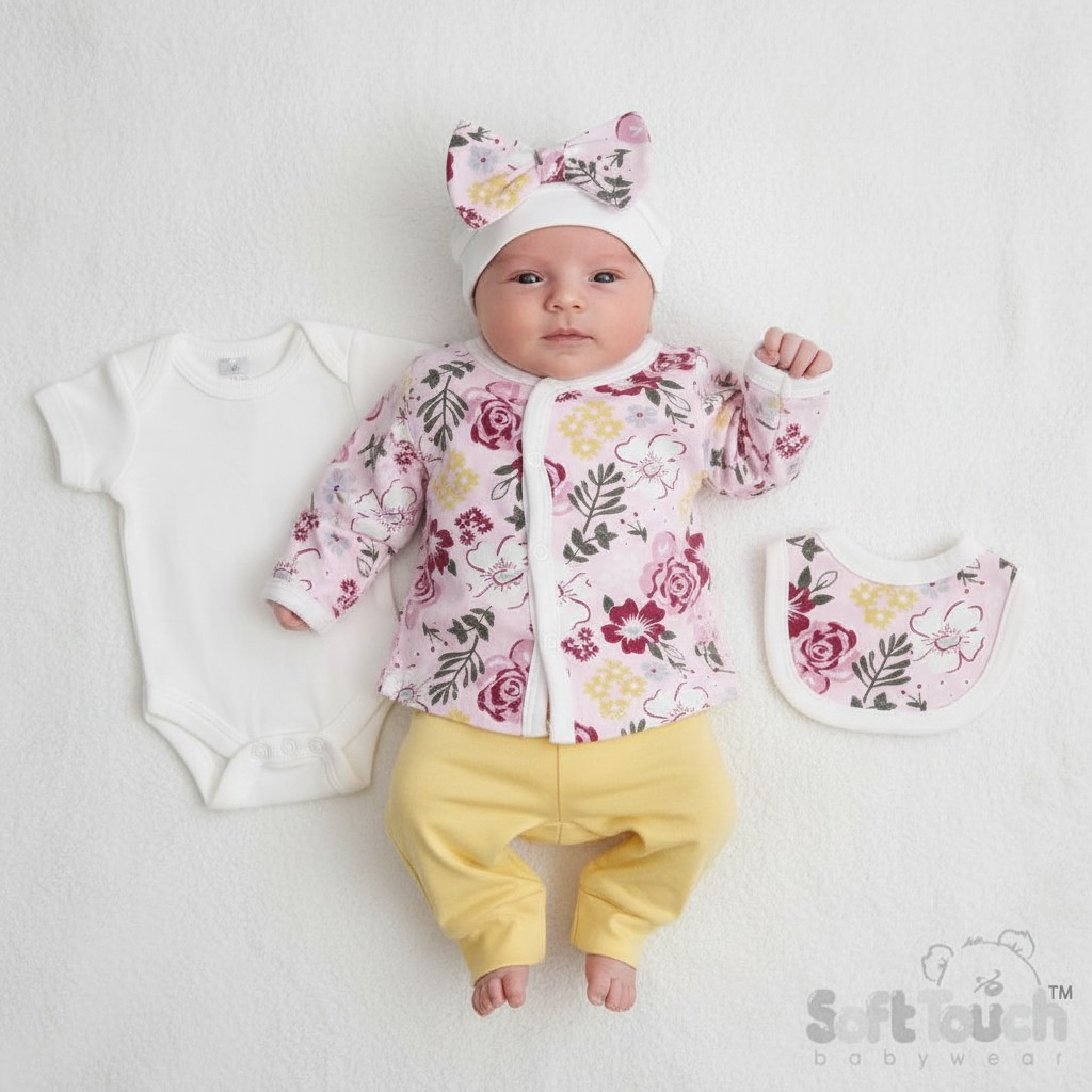 Floral 5-Piece Set – by Soft Touch (Tiny Baby)