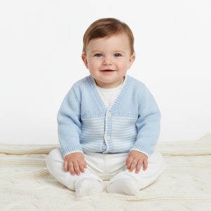Sky Marshall Cardigan – by Pex (Newborn–3 Months)