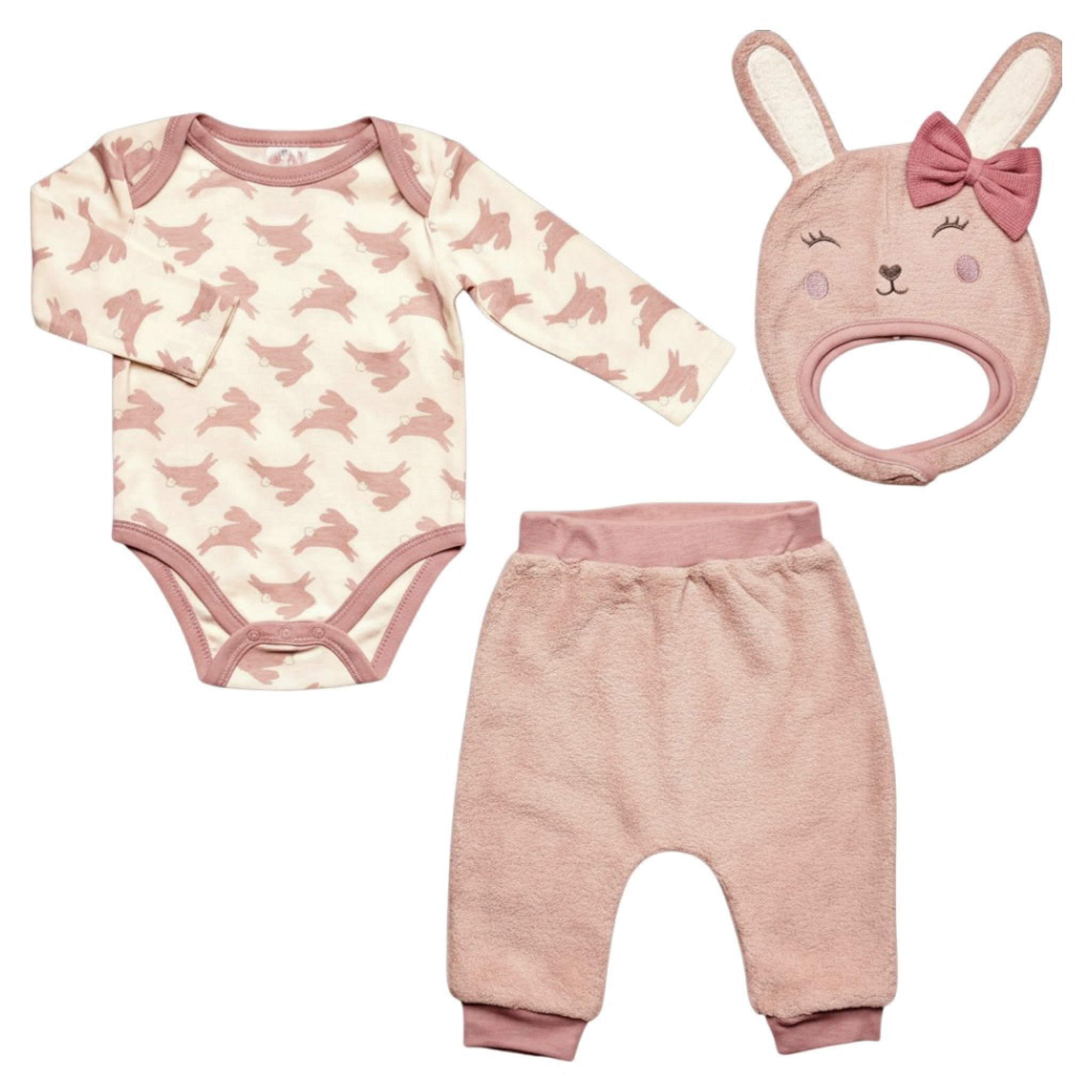 “Bunny” Three Piece Set – by Just Too Cute (0–9 months) - Image 2