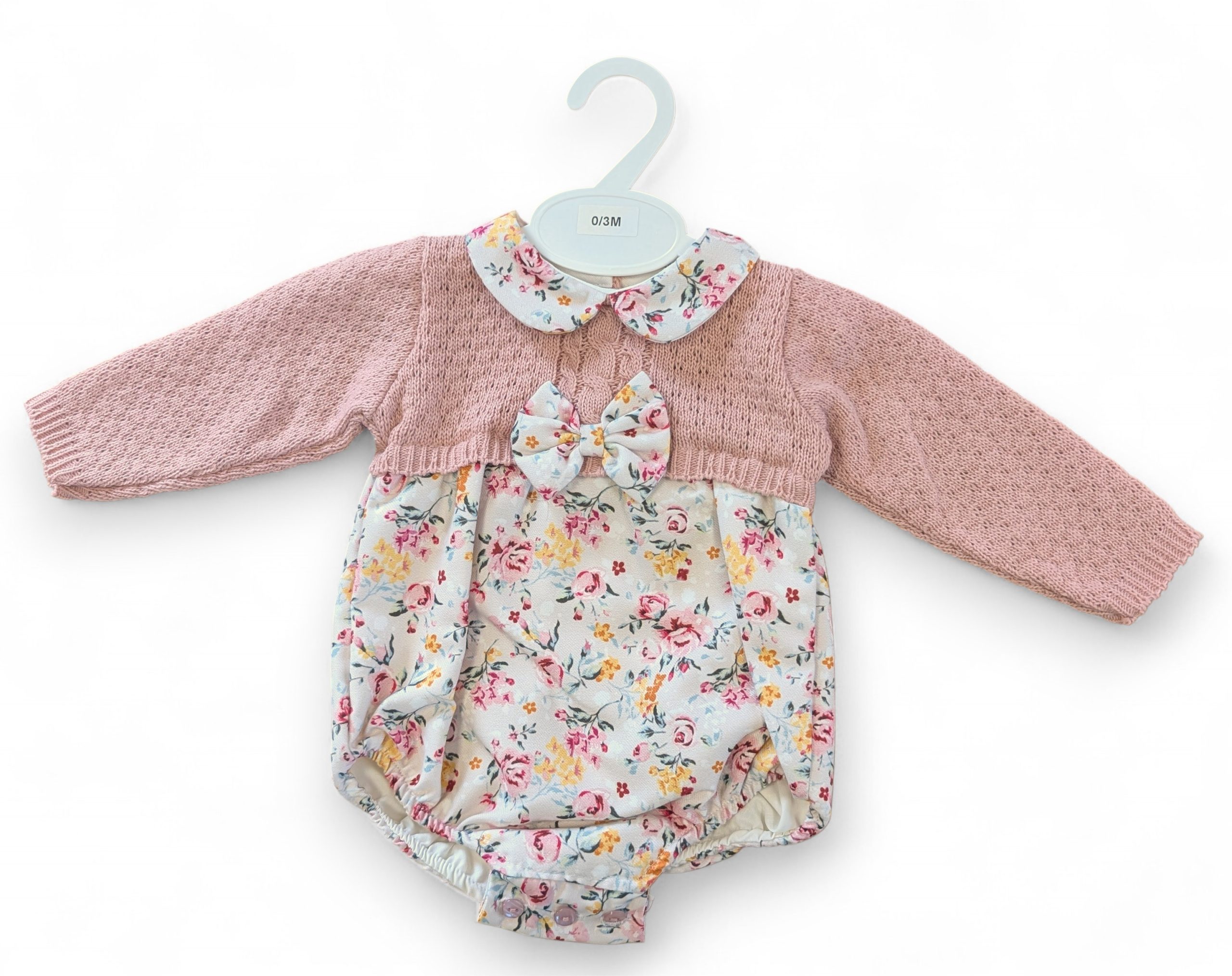 Classic Rose Romper – by Bee Bo (0–12 Months) - Image 3