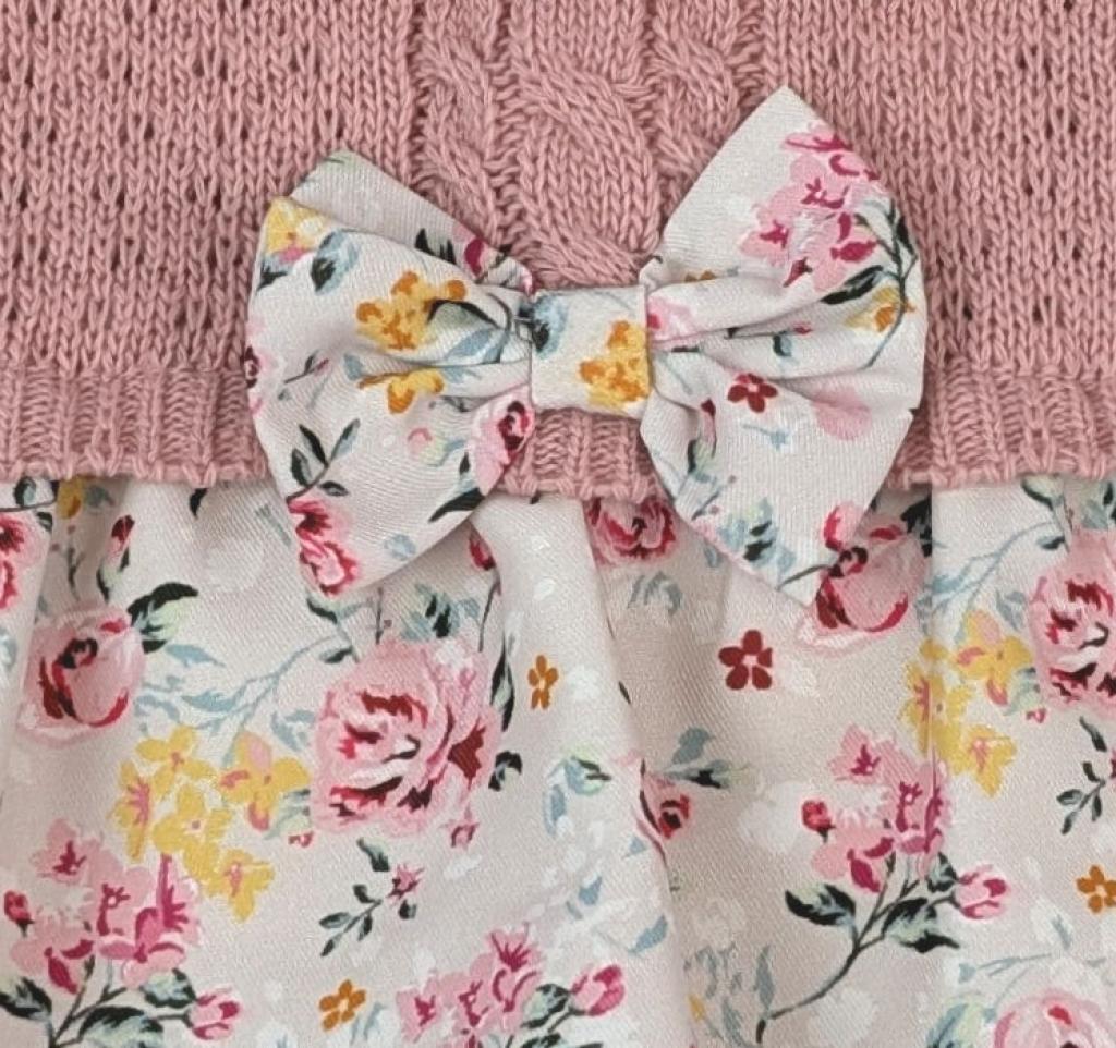 Classic Rose Romper – by Bee Bo (0–12 Months) - Image 2