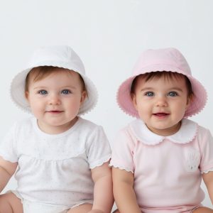 Scallop Edge Hat – by Soft Touch (0–6 Months)