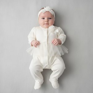 White Tutu Sleeper Set – by Rock a Bye Boutique (3–9 Months)