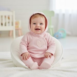 Heart Textured Hooded Set – by Rock-a-Bye Boutique (Newborn–6 Months)