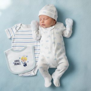 Prince 5-Piece Layette Set – by My Little Chick (3–6 Months)