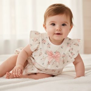 Floral Romper – by My Little Chick (Newborn–6 Months)