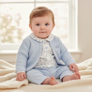 “Stars and Hearts” Three Piece Set – by My Little Chick (Newborn–6 Months)
