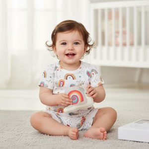 Boxed “Rainbow” Romper – by Babybol Barcelona (6–24 months)
