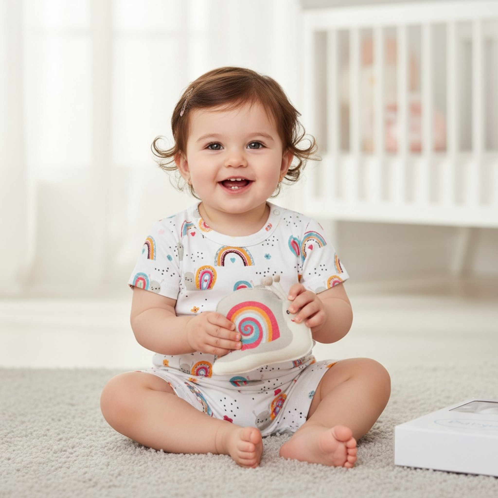 Boxed “Rainbow” Romper – by Babybol Barcelona (6–24 months)