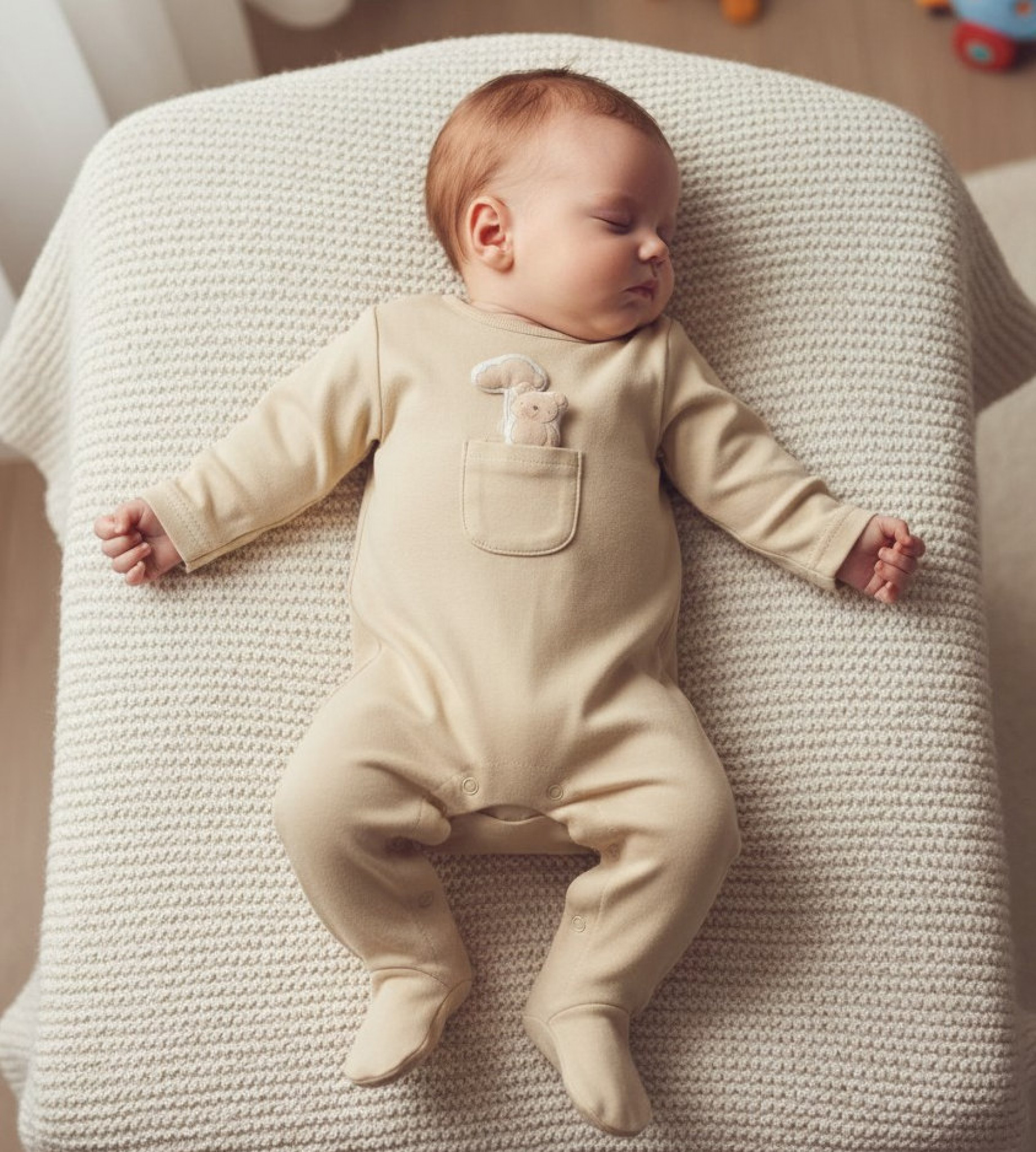 Pocket “Teddy” All In One – by Rock-a-Bye Boutique (0–9 Months)