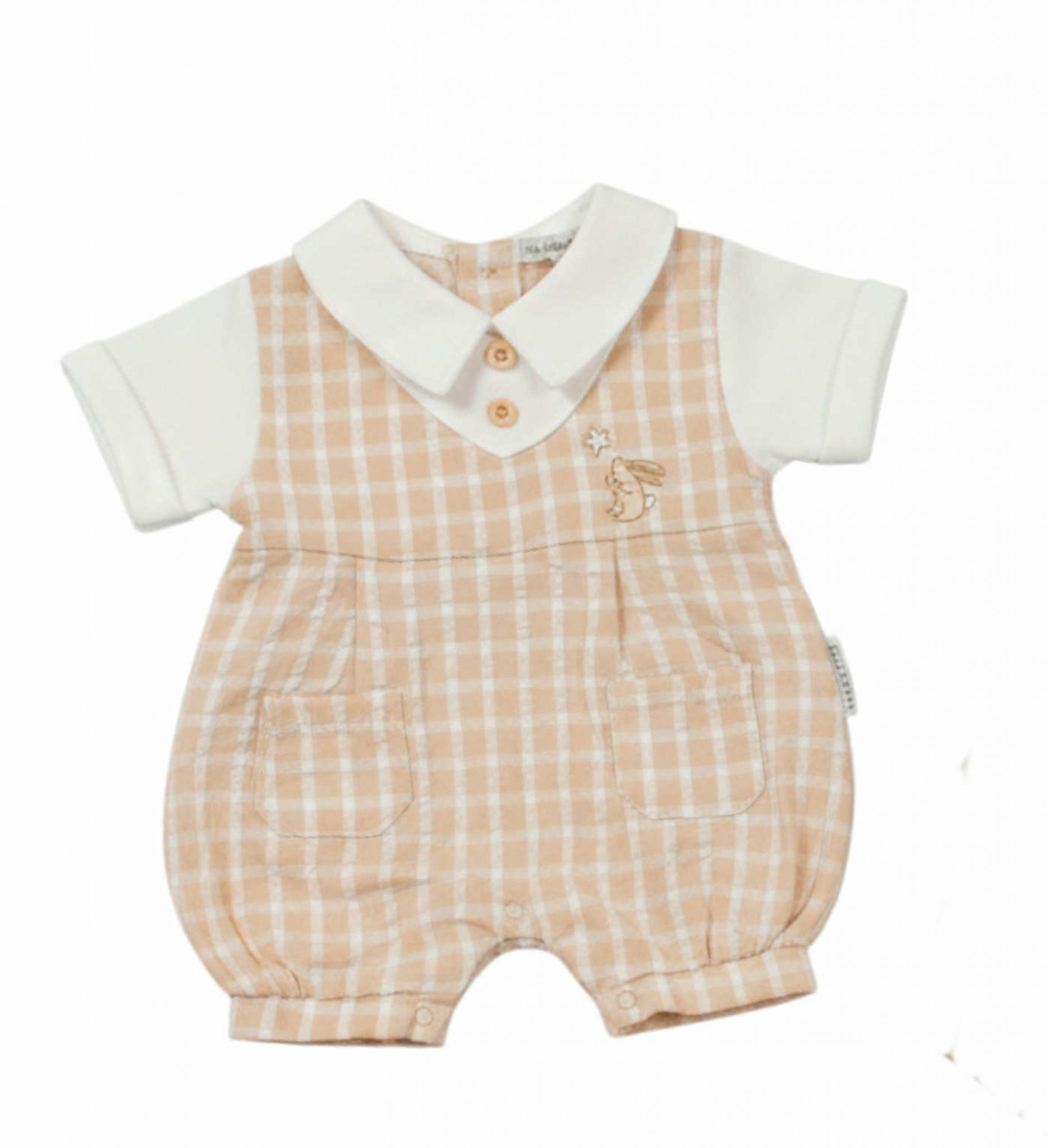 Checked Romper – by My Little Chick (Newborn–6 Months) - Image 2