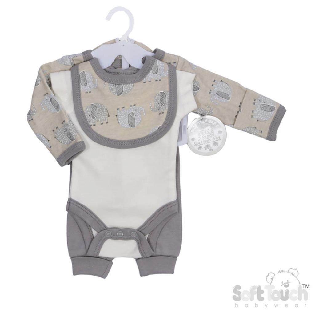 “Elephant” 5 Piece Set – by Soft Touch (Tiny Baby) - Image 2