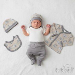 “Elephant” 5 Piece Set – by Soft Touch (Tiny Baby)