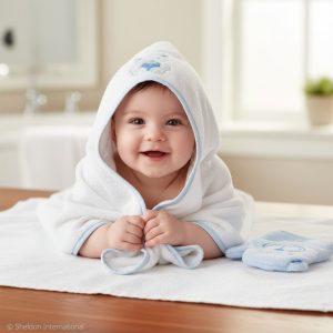 Blue Teddy Hooded Towel & Wash Mitt – by Snuggle Baby