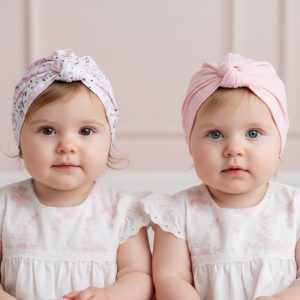 Turban Hat Set – by Baby Town (0–6 Months)