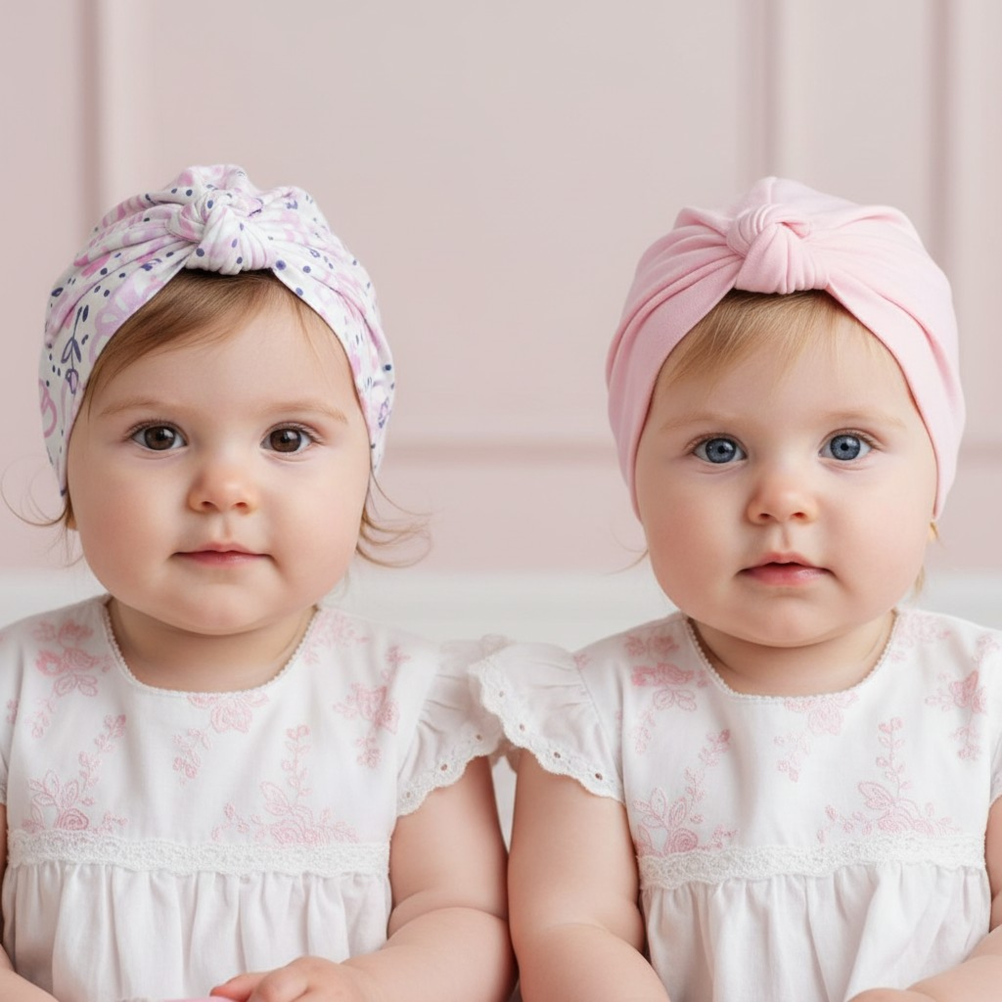 Turban Hat Set – by Baby Town (0–6 Months)