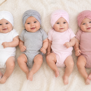 Turban Hat with Bow – by Nursery Time (Newborn)